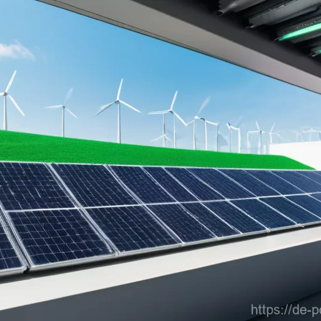 그린 수소 생산 기술의 혁신 - **Prompt: "A high-tech, gleaming green hydrogen electrolysis plant, set within a clean and modern in...