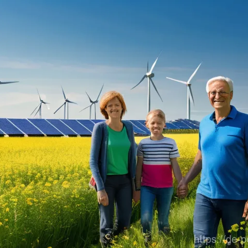 재생에너지와 전통 에너지의 차이점 - **Prompt 1: German Energy Transition - Past to Future Landscape**
"A panoramic, richly detailed ...