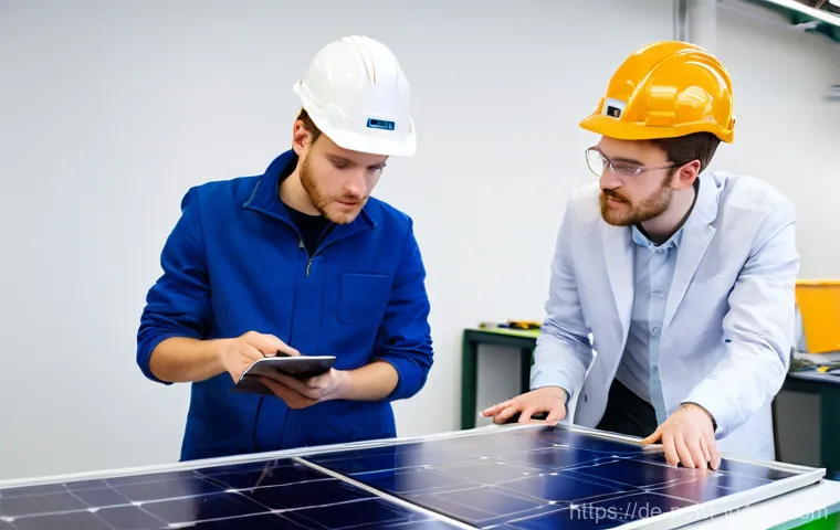 업계 전문가의 재생에너지 전망 - **Prompt:** A futuristic yet grounded depiction of an advanced energy storage facility in a clean, m... 업계 전문가의 재생에너지 전망 - **Prompt:** A futuristic yet grounded depiction of an advanced energy storage facility in a clean, m...