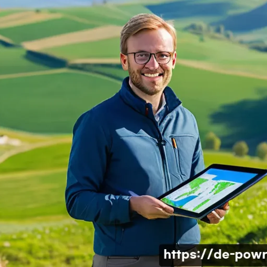 재생에너지 프로젝트의 단계별 진행 방식 - **Prompt 1: Vision to Reality: German Engineers at a Renewable Energy Site**
A group of 3-4 dive...