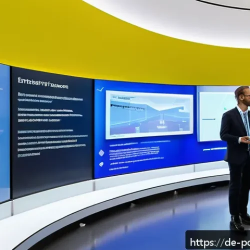 전국 재생에너지 기술 전시회 정보 - A highly detailed, futuristic exhibition hall showcasing cutting-edge lithium-ion battery technologi...